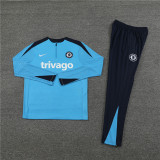 2425 Chelsea Light Blue 1/4 Zipper Player Training Suit