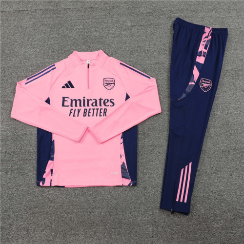 2425 Arsenal Pink 1/4 Zipper Training Suit