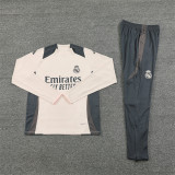 2425 Real Madrid Apricot 1/4 Zipper Player Training Suit