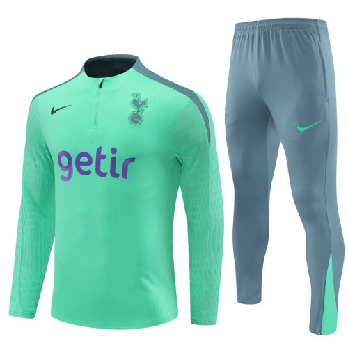 2425 Tottenham Light Green 1/4 Zipper Player Training Suit