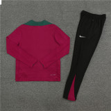 2425 Paris Saint-Germain Red 1/4 Zipper Player Training Suit
