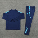 2425 Arsenal Navy Blue 1/4 Zipper Training Suit