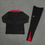 2425 Paris Saint-Germain Black 1/4 Zipper Player Training Suit