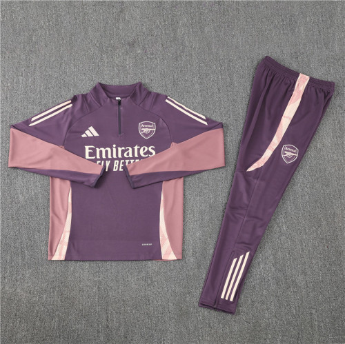 2425 Arsenal Purple 1/4 Zipper Training Suit