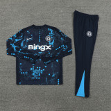 2425 Chelsea Navy Blue 1/4 Zipper Training Suit