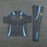 2425 Argentina Dark Grey 1/4 Zipper Training Suit