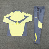 2425 Afc Ajax Light Yellow 1/4 Zipper Training Suit