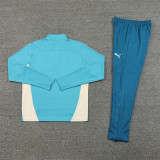 2425 Olympique De Marseille Lake Green 1/4 Zipper Training Suit