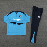 2425 Chelsea Light Blue 1/4 Zipper Player Training Suit