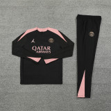 2425 Jordan Psg Black Pink 1/4 Zipper Player Training Suit