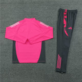 2425 Germany Pink 1/4 Zipper Training Suit