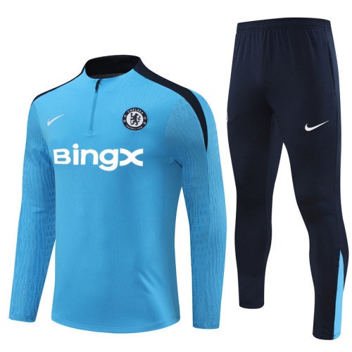 2425 Chelsea Light Blue 1/4 Zipper Player Training Suit