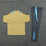 2425 Argentina Golden 1/4 Zipper Training Suit