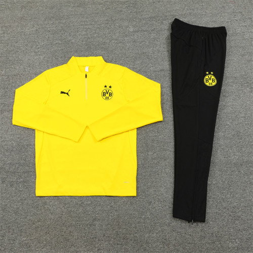 2425 Borussia Dortmund Yellow 1/4 Zipper Training Suit