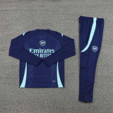 2425 Arsenal Navy Blue 1/4 Zipper Player Training Suit
