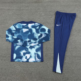 2425 Tottenham Navy Blue 1/4 Zipper Training Suit