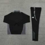 2425 Al Nassr Black 1/4 Zipper Training Suit