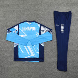 2425 Ssc Napoli Light Blue 1/4 Zipper Training Suit