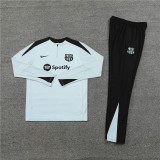 2425 Barcelona Light Grey 1/4 Zipper Player Training Suit