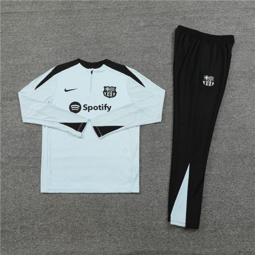 2425 Barcelona Light Grey 1/4 Zipper Player Training Suit