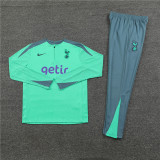 2425 Tottenham Light Green 1/4 Zipper Player Training Suit