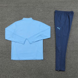 2425 Manchester City Light Blue 1/4 Zipper Training Suit