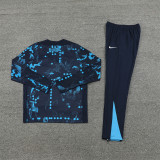 2425 Chelsea Navy Blue 1/4 Zipper Training Suit