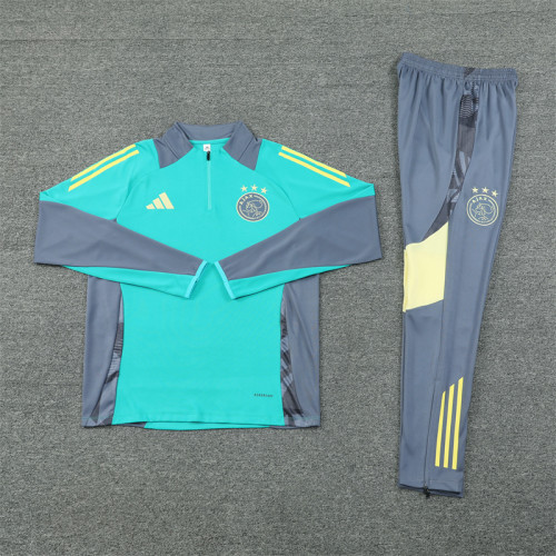 2425 Afc Ajax Green 1/4 Zipper Training Suit