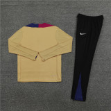 2425 Barcelona Golden 1/4 Zipper Player Training Suit