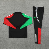 2425 Arsenal Black 1/4 Zipper Training Suit