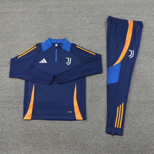 2425 Juventus Navy Blue 1/4 Zipper Training Suit