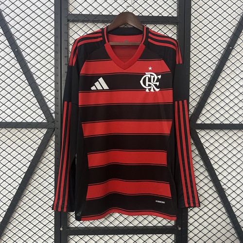 25∕26 Long sleeve Flamengo Home S-4XL