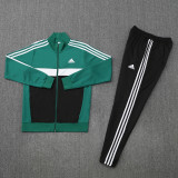 AJ23 Black Green Mens Jacket Suit