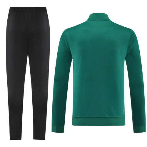 AJ23 Black Green Mens Jacket Suit