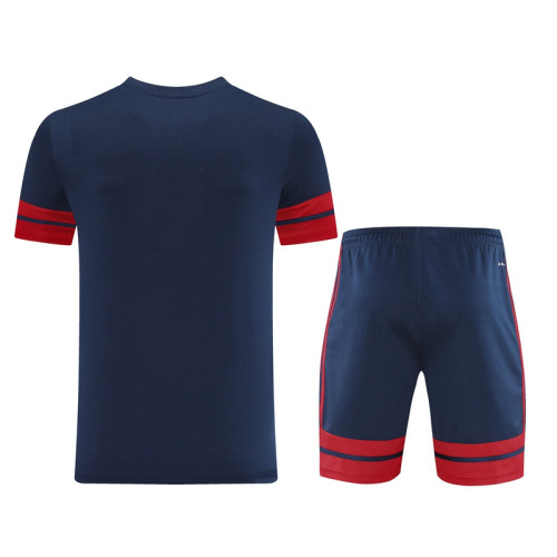 AD10 Navy Blue Mens Short Suit