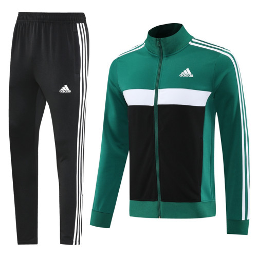 AJ23 Black Green Mens Jacket Suit