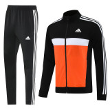 AJ23 Black Orange Mens Jacket Suit