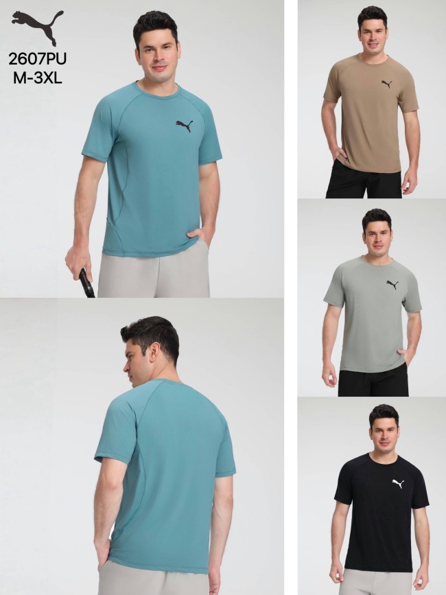 2607PU Men Sport Short Sleeve Tshirt