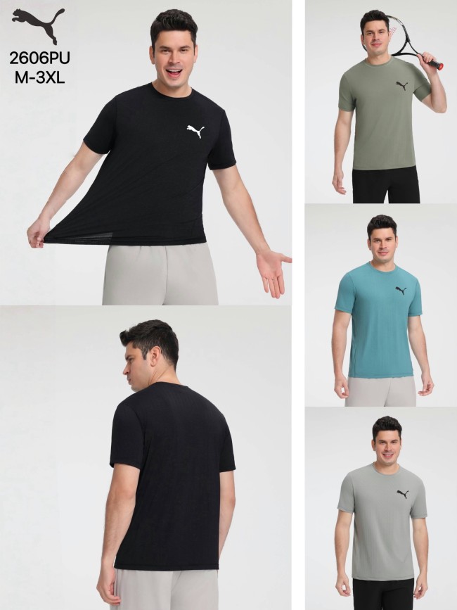 2606PU Men Sport Short Sleeve Tshirt