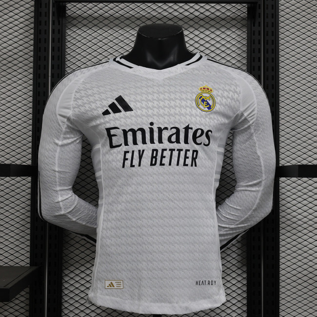 Real Madrid Home LongSleeve Player Shirt