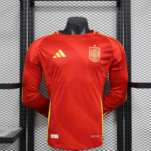 Spain Home LongSleeve Player Shirt