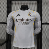Real Madrid Home LongSleeve Player Shirt