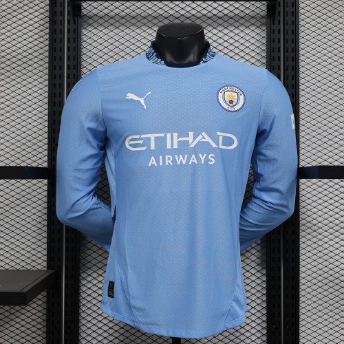 Manchester City Home LongSleeve Player Shirt