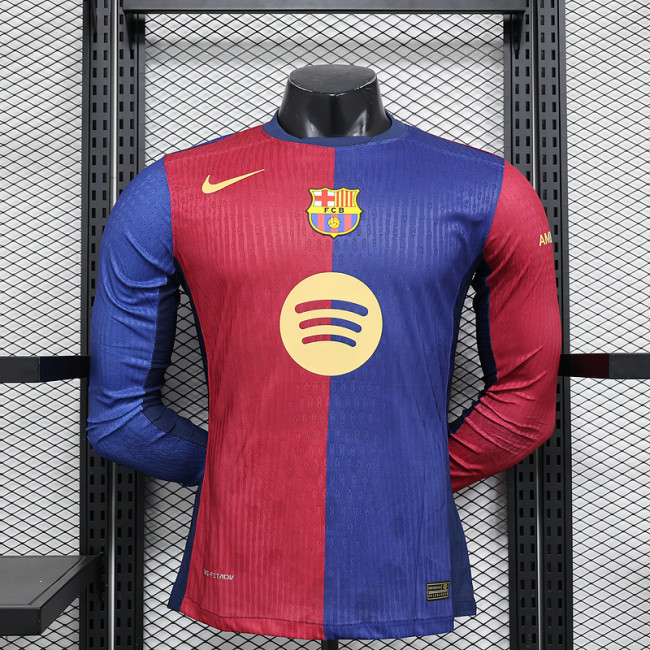 Barcelona Home LongSleeve Player Shirt