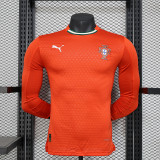Portugal Home LongSleeve Player Shirt