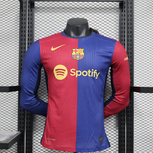 Barcelona Home LongSleeve Player Shirt