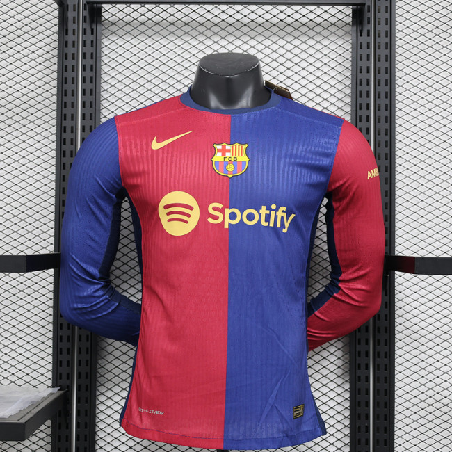 Barcelona Home LongSleeve Player Shirt