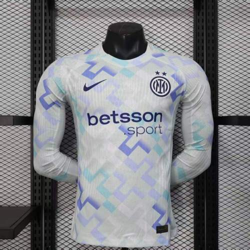 Inter Milan Away LongSleeve Player Shirt