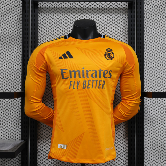 Real Madrid Away LongSleeve Player Shirt