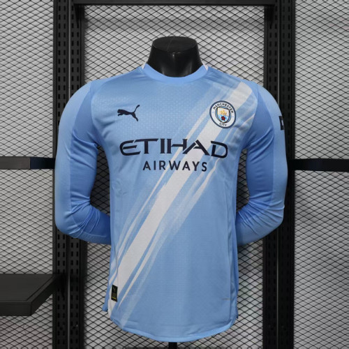 Manchester City Home LongSleeve Player Shirt